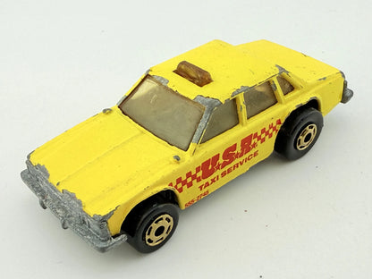 Taxi Service Matchbox Żółty 1:64 Made in England – zdjęcie 11