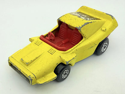 Woosh-N-Push Matchbox Żółty 1:64 Made in Anglia – zdjęcie 10