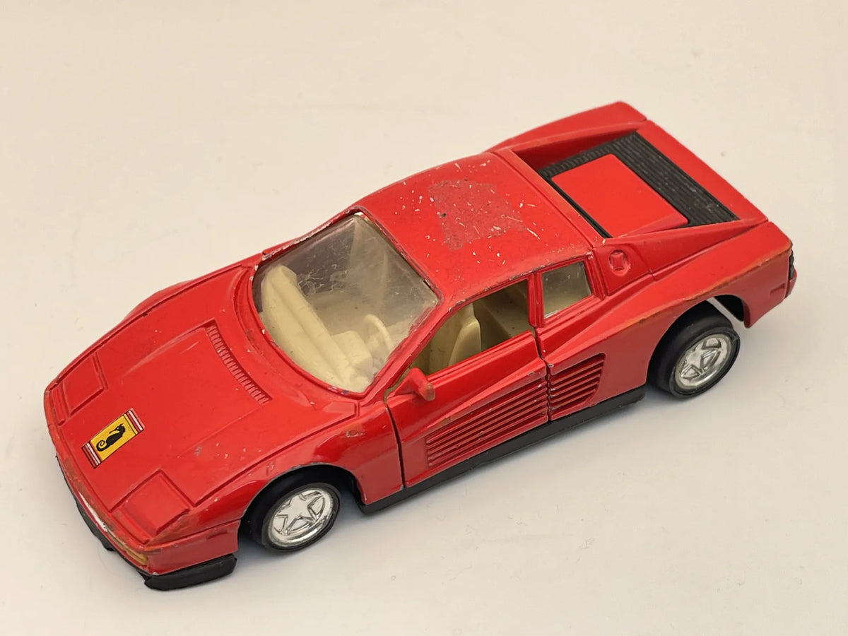 Ferrari Testarossa, Resoraki, Die cast 1:43, czerwony – zdjęcie 8