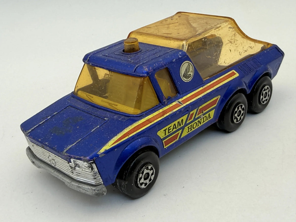TEAM HONDA PICK-UP TRUCK Matchbox Made in England 1974 Niebieski 1:43 – zdjęcie 7