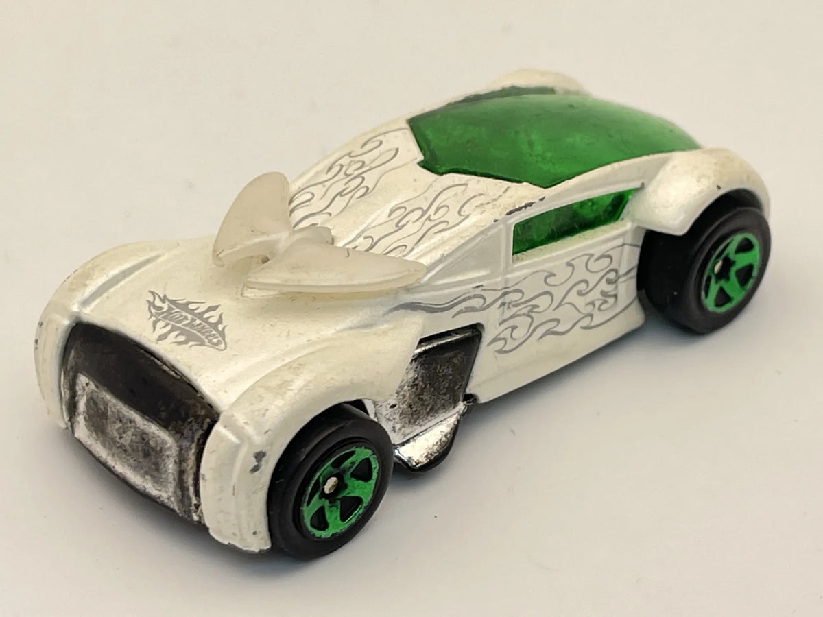 Phantom racer, Hot Wheels 2004, Resoraki, Die cast, Biały 1:64 – zdjęcie 8