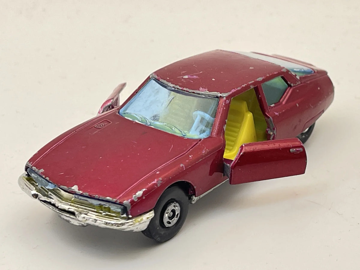 CITROEN S.M., Matchbox 1971, Made in England, Resoraki, K-33, Bordowy, 1:43 – zdjęcie 8