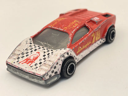 LAMBORGHINI COUNTACH, Majorette, Die cast No.237, Czerwony, 1:56, Resoraki – zdjęcie 8