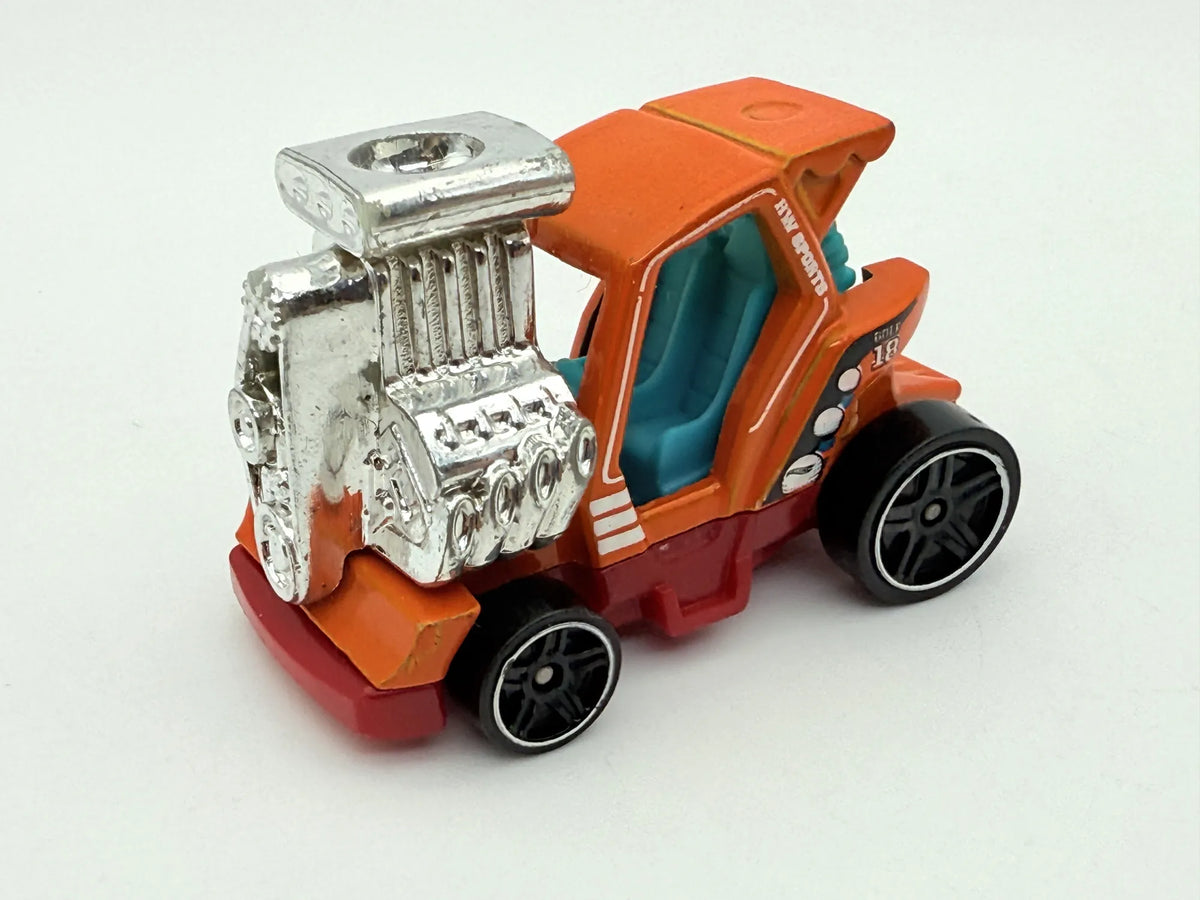 TEE'D OFF 2, Hot Wheels 2018, Die cast FJY29, Resoraki, Pomarańczowy, 1:64 – zdjęcie 8