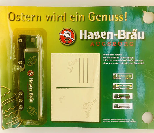 Renault Magnum Grell 1:87 Ciężarówka Promocyjna Hasen-Bräu Blister Zielony