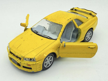 Nissan Skyline Gtr Kinsmart Żółty 1:36 – zdjęcie 11