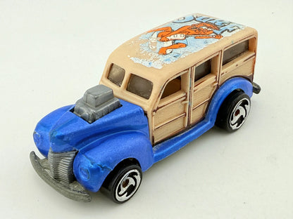 Wagon Hot Wheels Niebieska 1:64 – zdjęcie 8