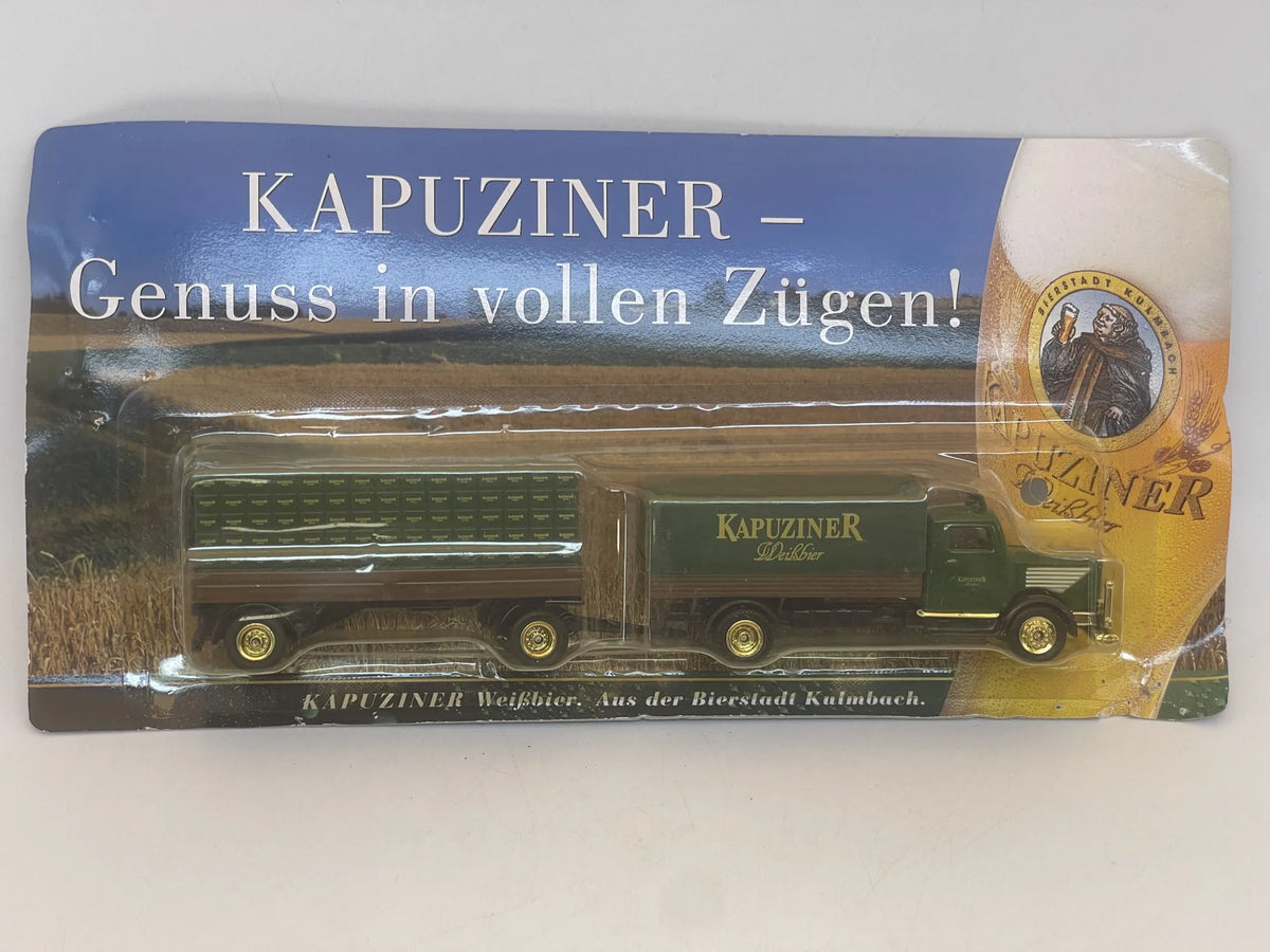 Magirus Deutz Grell 1:87 Ciężarówka Promocyjna KAPUZINER Blister Zielony – zdjęcie 7