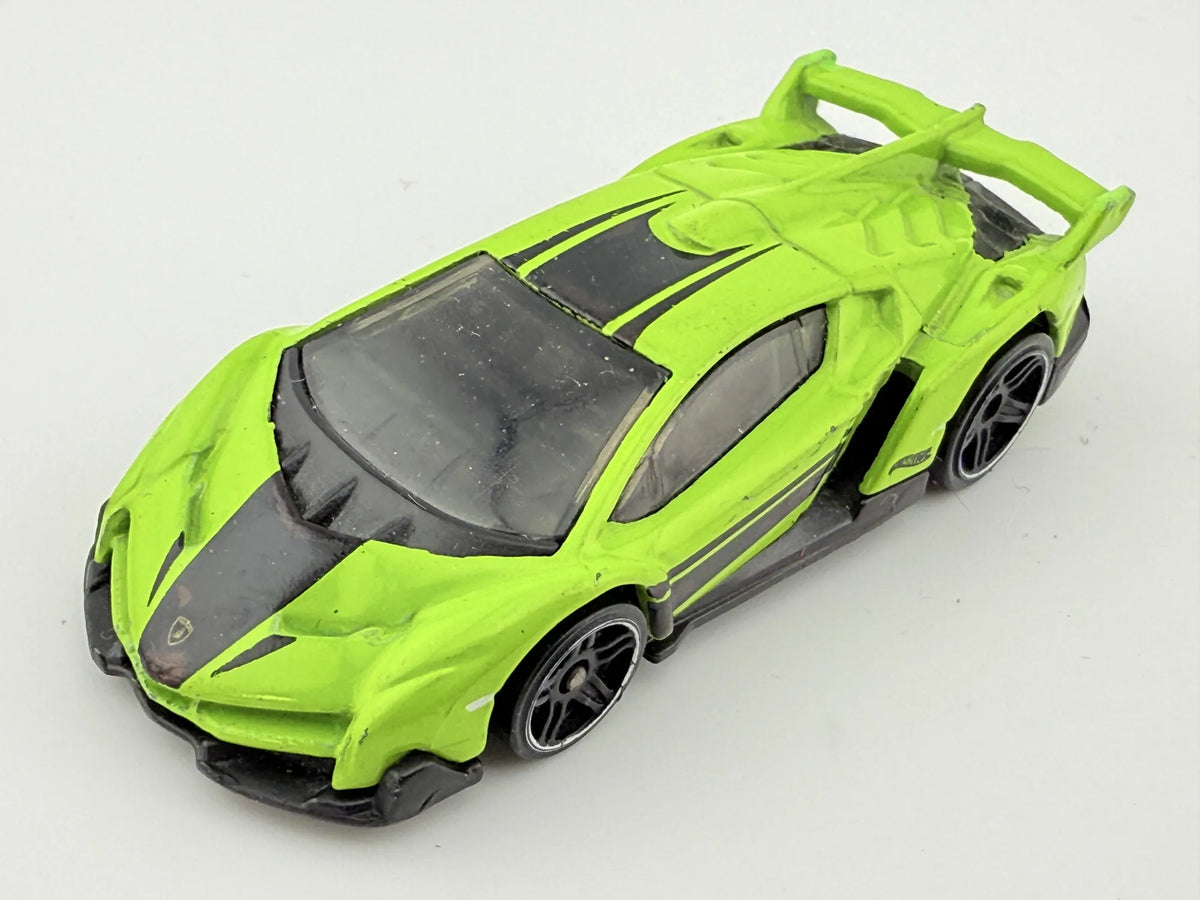 LAMBORGHINI VENENO, Hot Wheels 2013, Die cast J53, Zielony, 1:64, Resoraki – zdjęcie 8