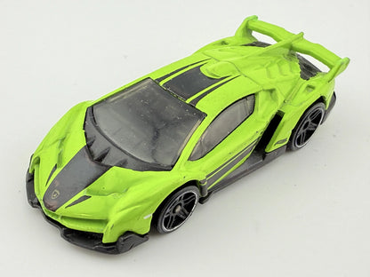 LAMBORGHINI VENENO, Hot Wheels 2013, Die cast J53, Zielony, 1:64, Resoraki – zdjęcie 8