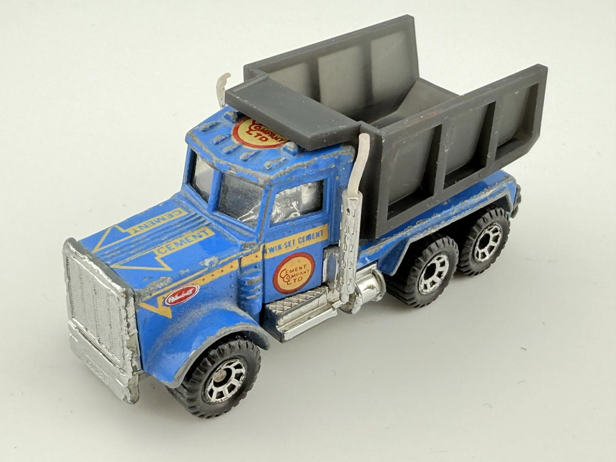 PETERBILT, Matchbox 1981, Resoraki, Die cast L80, Niebieski, 1:87 – zdjęcie 9