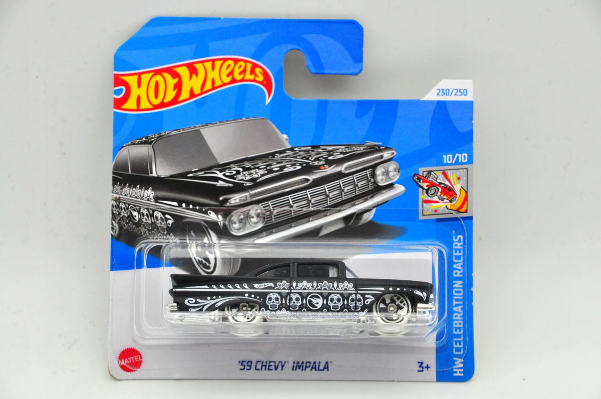 '59 CHEVY IMPALA Hot Wheels 2024 Czarny 1:64 TH Treasure Hunt – zdjęcie 9