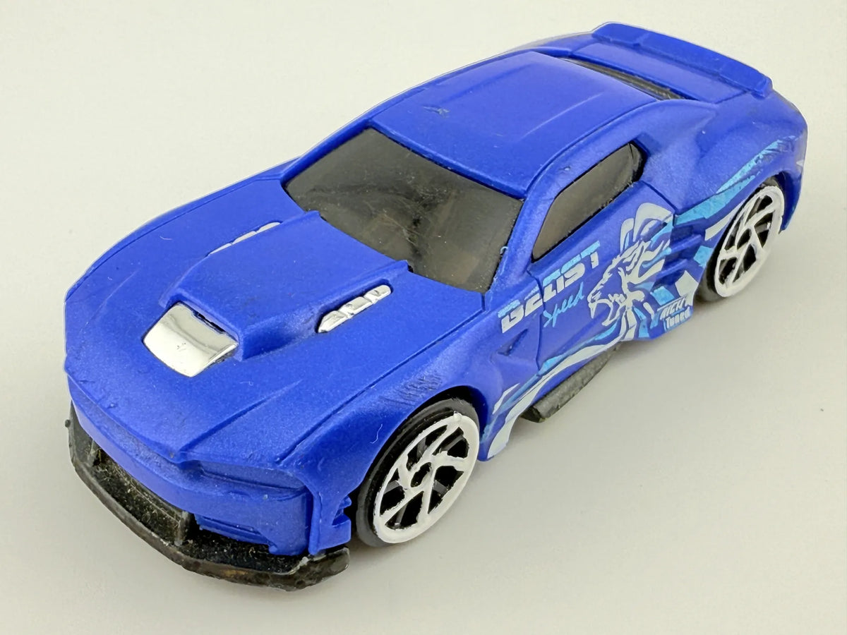 BEAST Jak Camaro, ZURU Metal Machines, Die cast HY 200003, Niebieski, 1:64 – zdjęcie 8