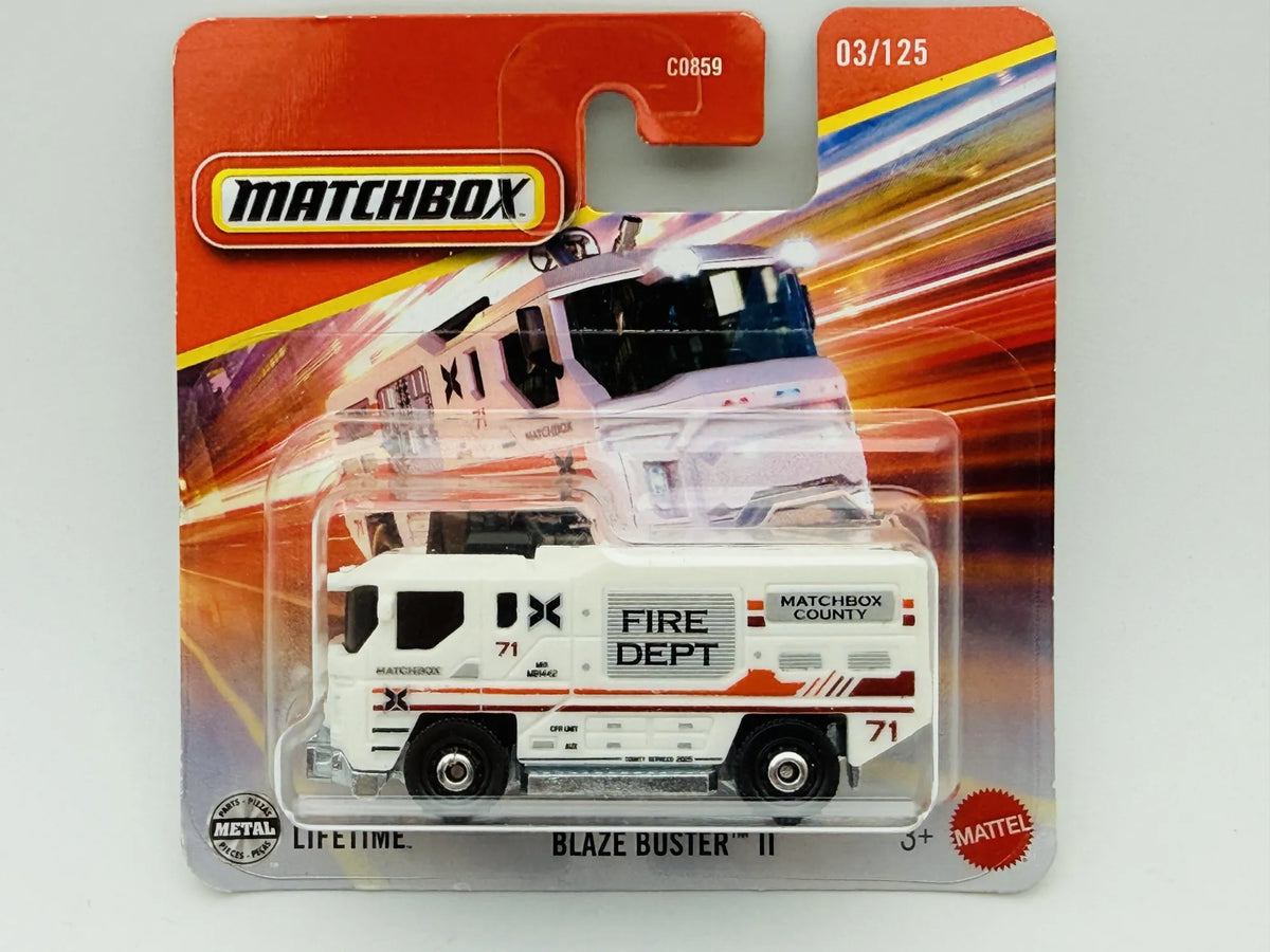 Blaze Buster II Matchbox 2024 Mainline 1:64 Wóz strażacki Straż pożarna – zdjęcie 8
