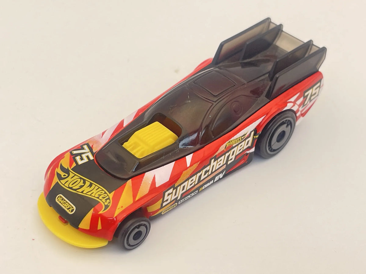 SUPERCHARGED, Hot Wheels 2019, Resoraki, Die cast, Czerwony, 1:64 – zdjęcie 8