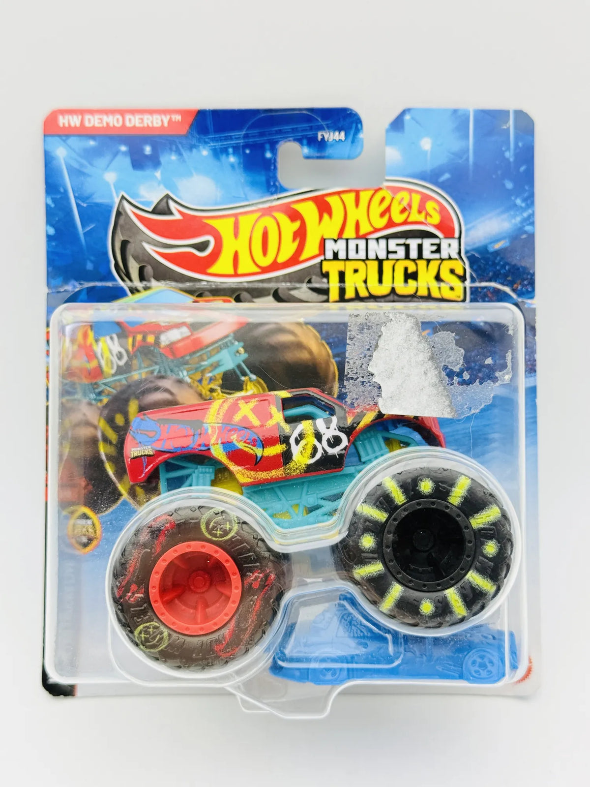 HW Demo Derby Hot Wheels 2026 1:64 Monster Truck Blister Turkusowy – zdjęcie 7