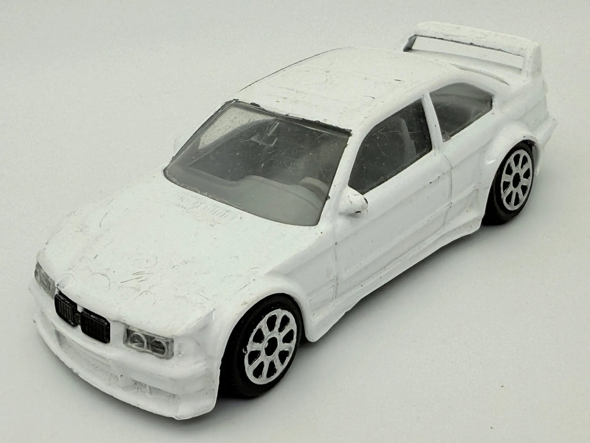 BMW M3, Bburago, Resoraki, die cast, 1:43, BIAŁY – zdjęcie 9