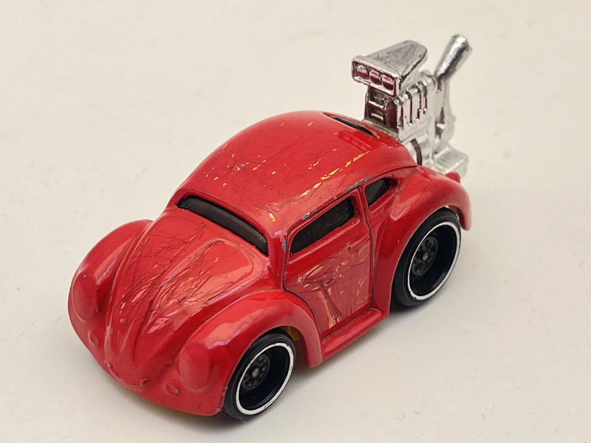 VOLKSWAGEN BEETLE, Garbus, Hot Wheels 2010, Die cast K19, Czerwony, 1:64 – zdjęcie 8