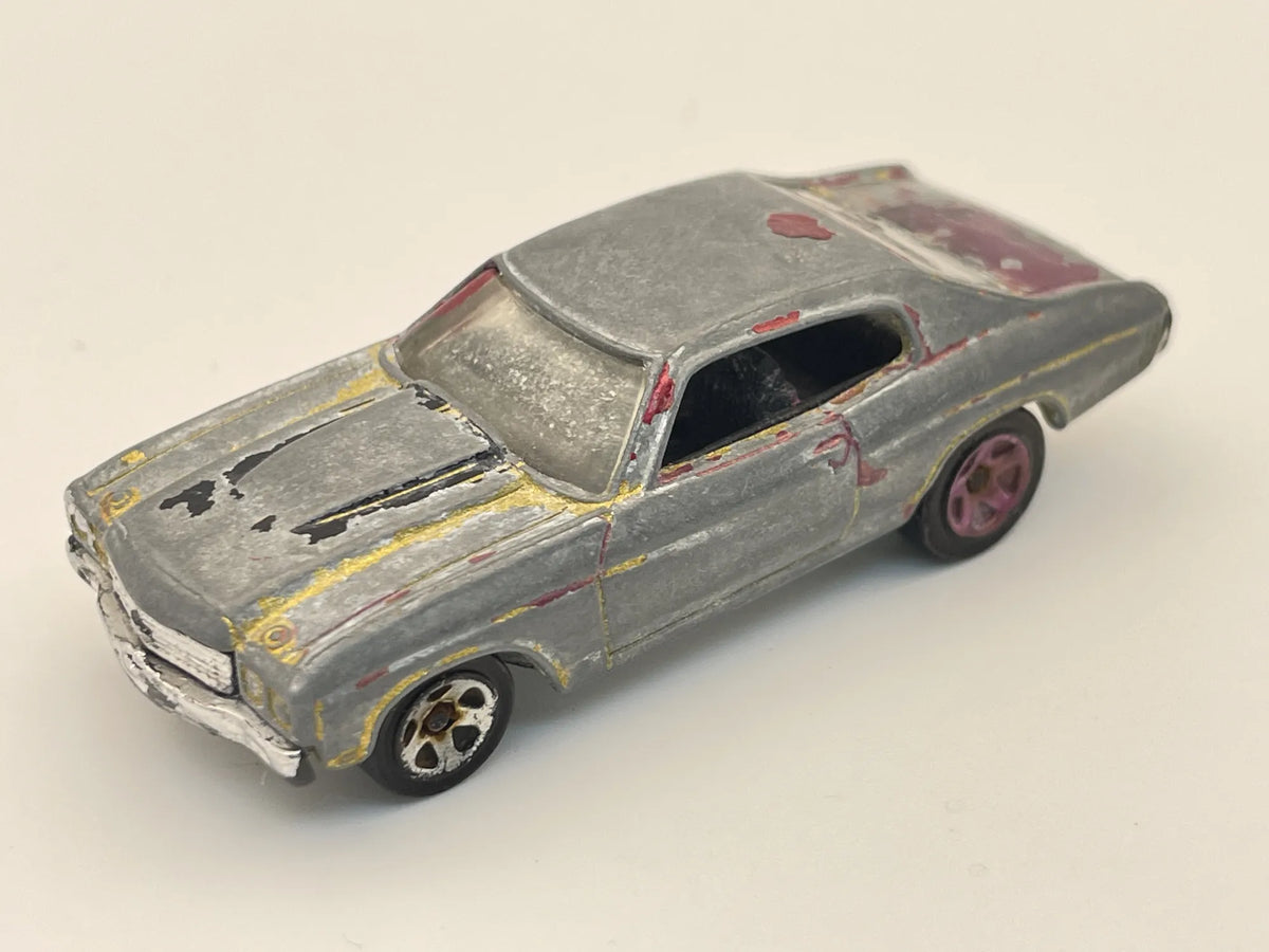 1970 Chevelle Ss, Hot Wheels, Resoraki, Die cast 1:64 – zdjęcie 8