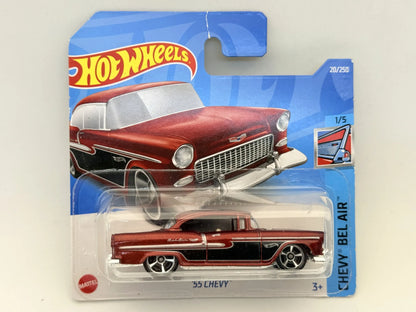 '55 Chevy Bel Air Hot Wheels 2022 Czerwony 1:64 Samochód osobowy – zdjęcie 9