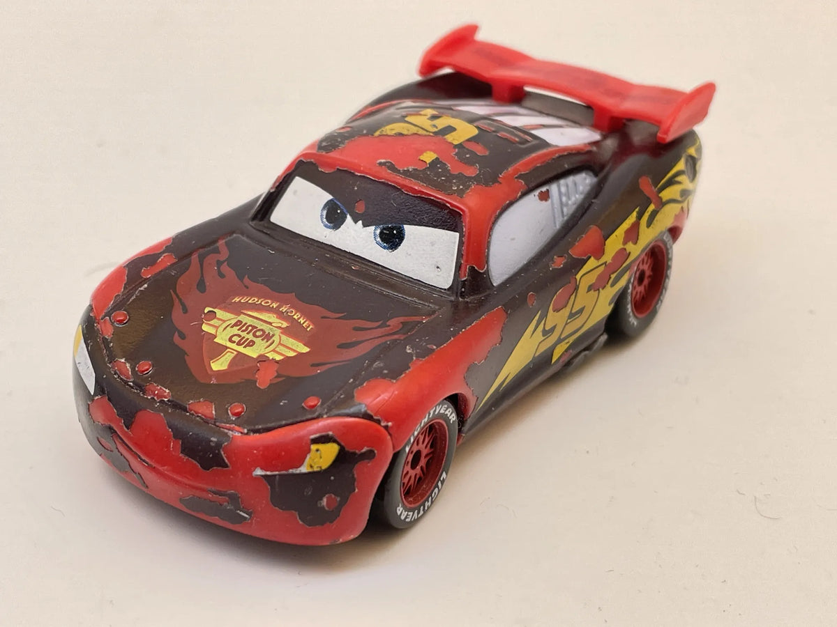 Zygzak McQueen, Auta Disney Pixar, Resoraki, Die cast V3615, Czerwony, 1:55 – zdjęcie 8