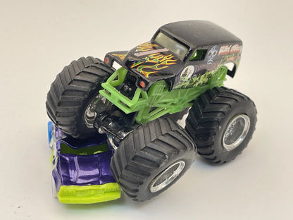 Grave Digger, Hot Wheels, Made in Indonesia, Resoraki, Die cast 1:64 – zdjęcie 10