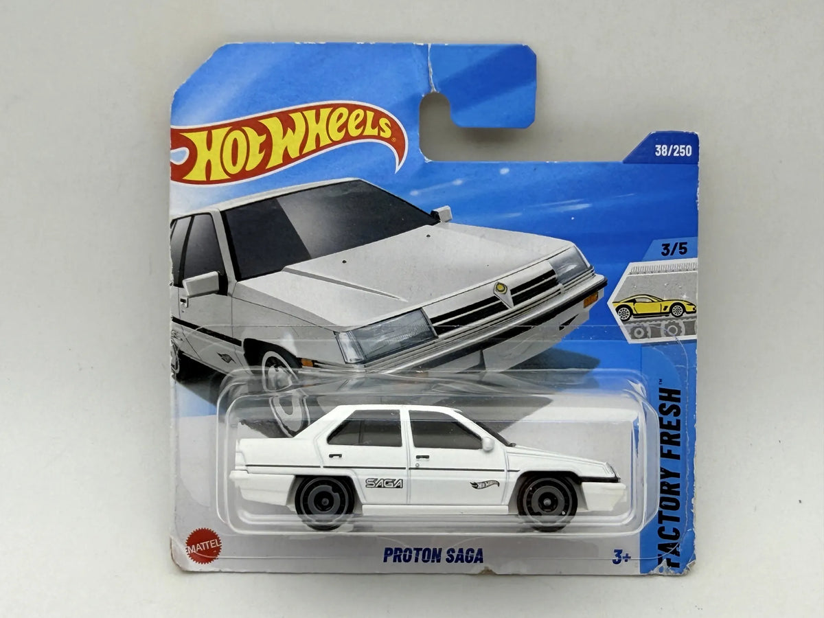 Proton Saga Factory Fresh Hot Wheels 2025 Biały 1:64 – zdjęcie 9