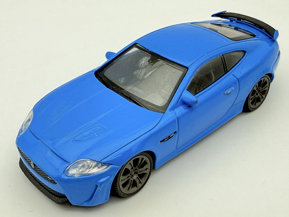 JAGUAR XKR-S, Welly, Resoraki, Die cast, Niebieski 1:36 – zdjęcie 8