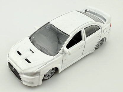 MITSUBISHI LANCER EVOLUTION, Bburago, Die cast 11524, Biały, 1:64, Resoraki – zdjęcie 8