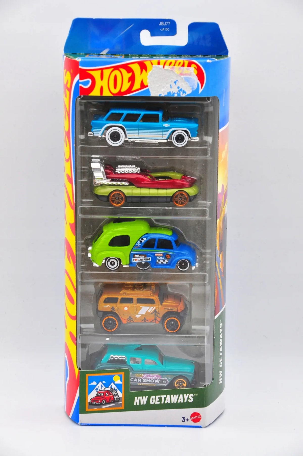 HW GETAWAYS Hot Wheels 2024 Wielokolorowy 1:64 5 pack HW 5 Pak – zdjęcie 7