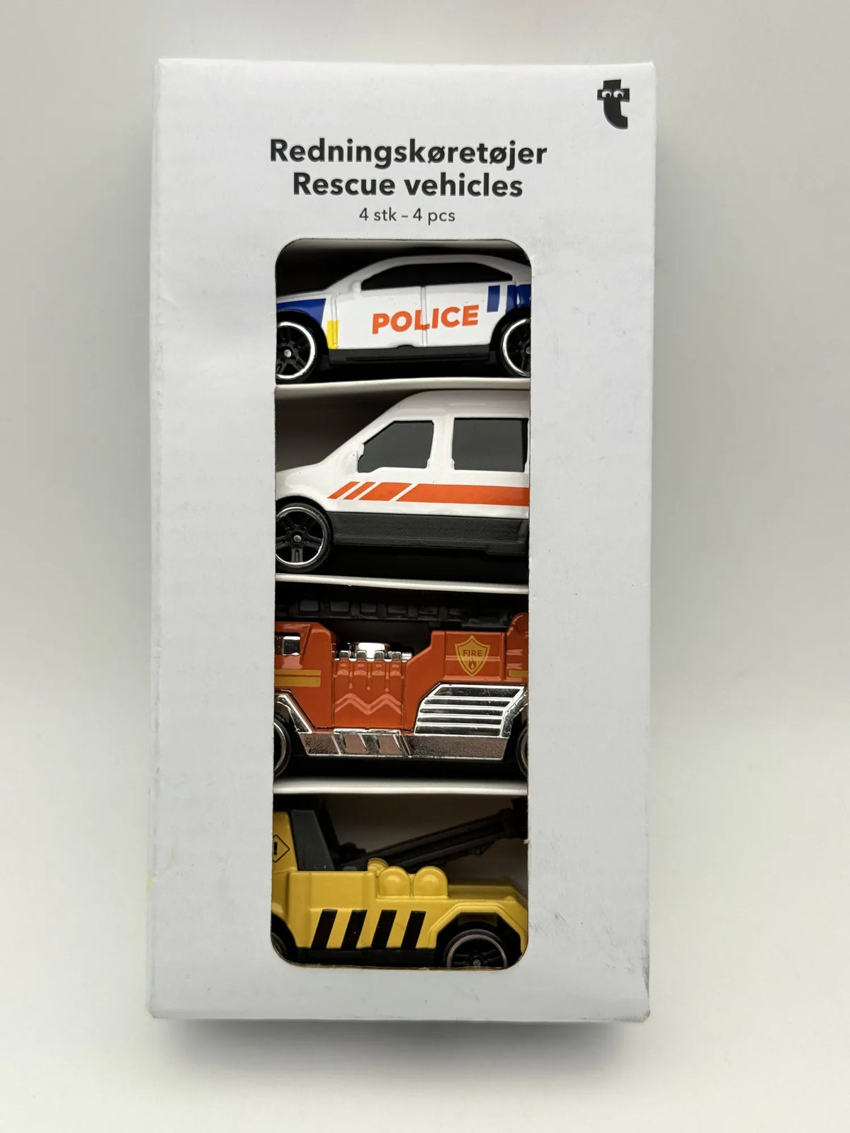 RESCUE VEHICLES (ZESTAW 4 PAK), Zebra Kopenhagen, Made in Denmark, 1:64 – zdjęcie 6