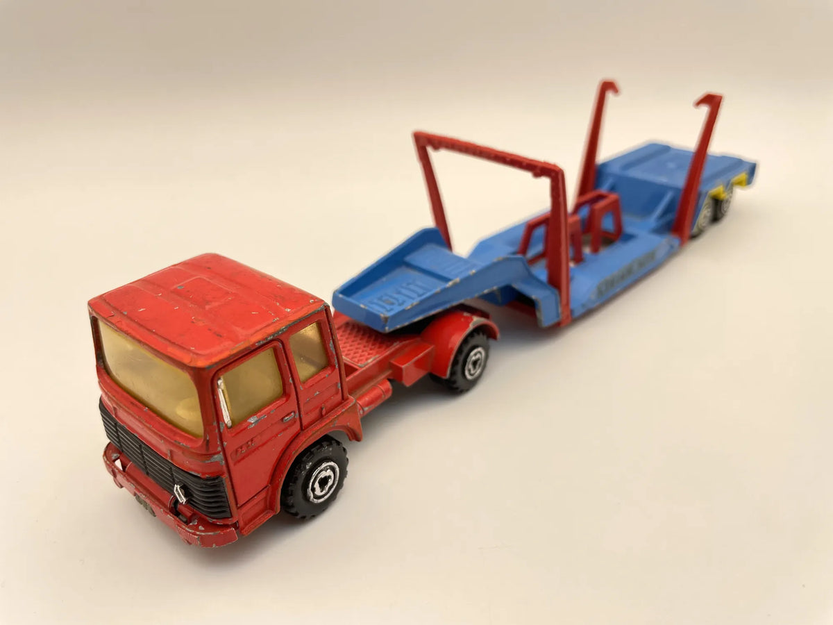 CAR TRANSPORTER Renault Saviem, Majorette, Made in France, VINTAGE, 1:60 – zdjęcie 10