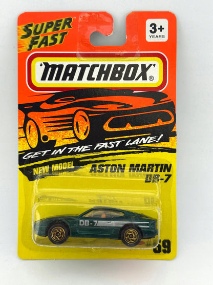 DB-7, Aston Martin, Resoraki, Die cast 59, Zielony, 1:64 – zdjęcie 9