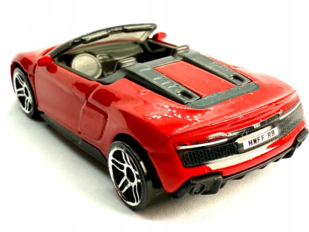 2019 Audi R8 Spyder Hot Wheels 2019 Czerwony 1:64 – zdjęcie 6