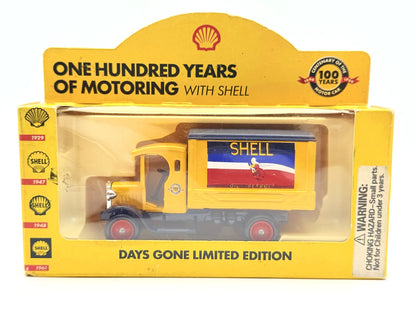 Furgon Shell Days Gone Shell V-Power 1996 Żółty 1:43 Made in England – zdjęcie 9