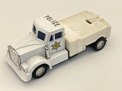 Police tow truck, Szeryf, Resoraki, Die cast, Biała 1:64 – zdjęcie 8