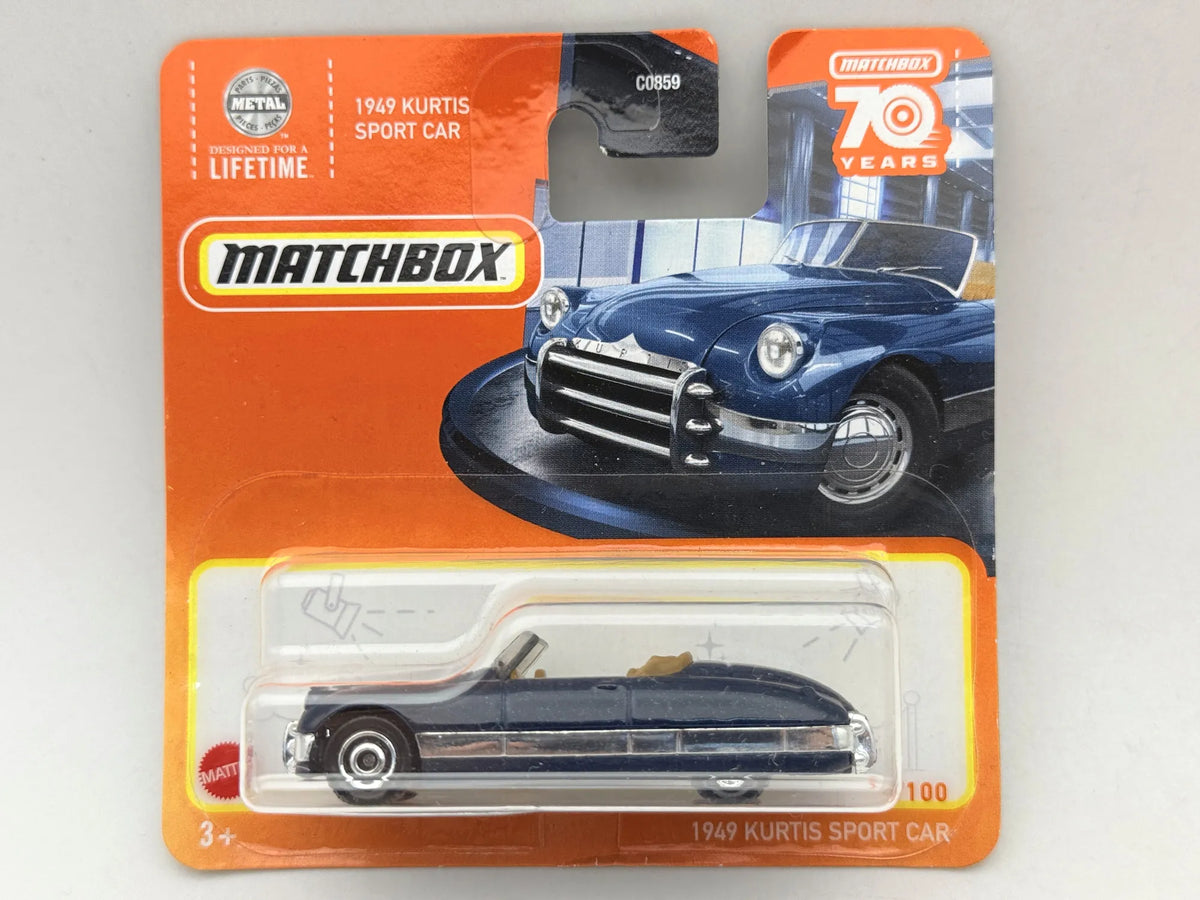 1949 Kurtis Sport Car Superfast Matchbox 2022 Granatowy 1:64 – zdjęcie 9