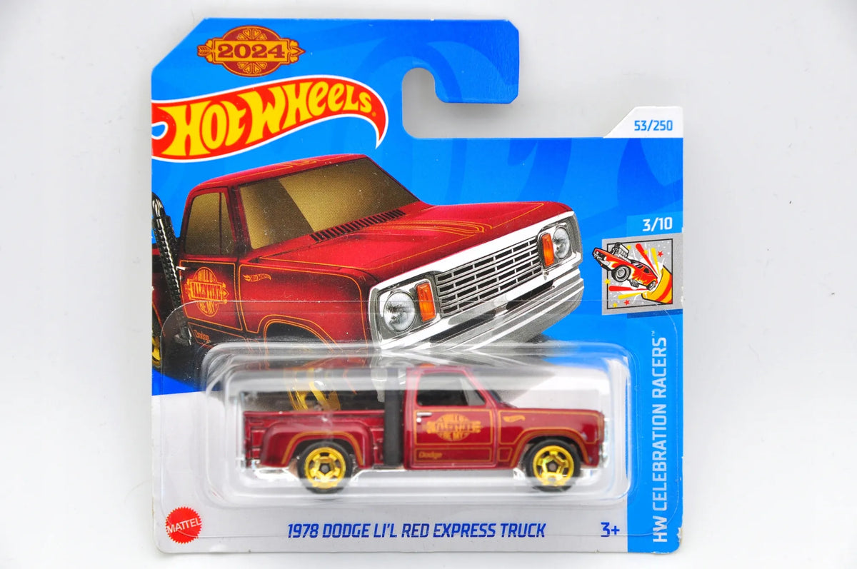 1978 Dodge Li'L Red Express Truck Hot Wheels 2021 Czerwony 1:64 – zdjęcie 9
