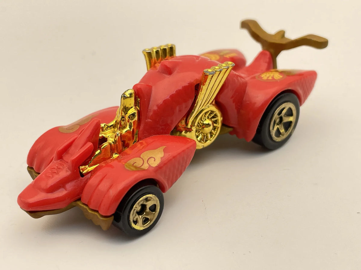 Knight Draggin', Hot Wheels 2013, Die cast BDC86, Czerwony, 1:64, Resoraki – zdjęcie 8