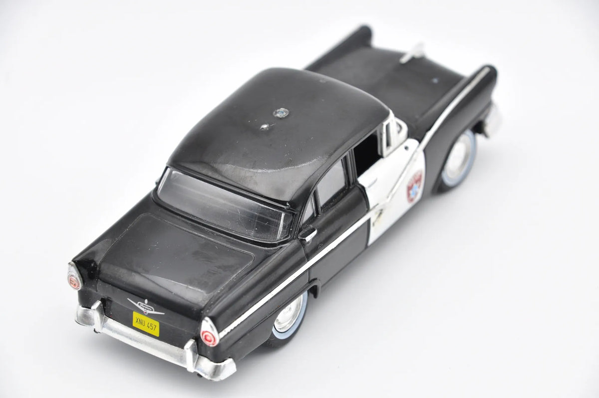 Ford Fairlane Police Car Policja Dinky Toys 1956 Czarny 1:43 Made in United – zdjęcie 8