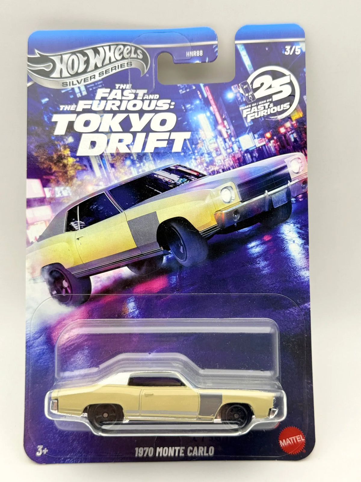 1970 MONTE CARLO, Hot Wheels SILVER 2026 Die cast JKX07 Żółty 1:64 Resoraki – zdjęcie 9