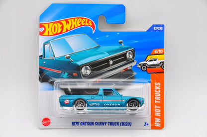 1975 DATSUN SUNNY TRUCK (B120) Hot Wheels 2025 Niebieski 1:64 – zdjęcie 9