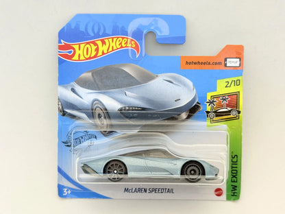 MCLAREN SPEEDTAIL HW EXOTICS Hot Wheels 2020 Błękitny 1:64 – zdjęcie 9