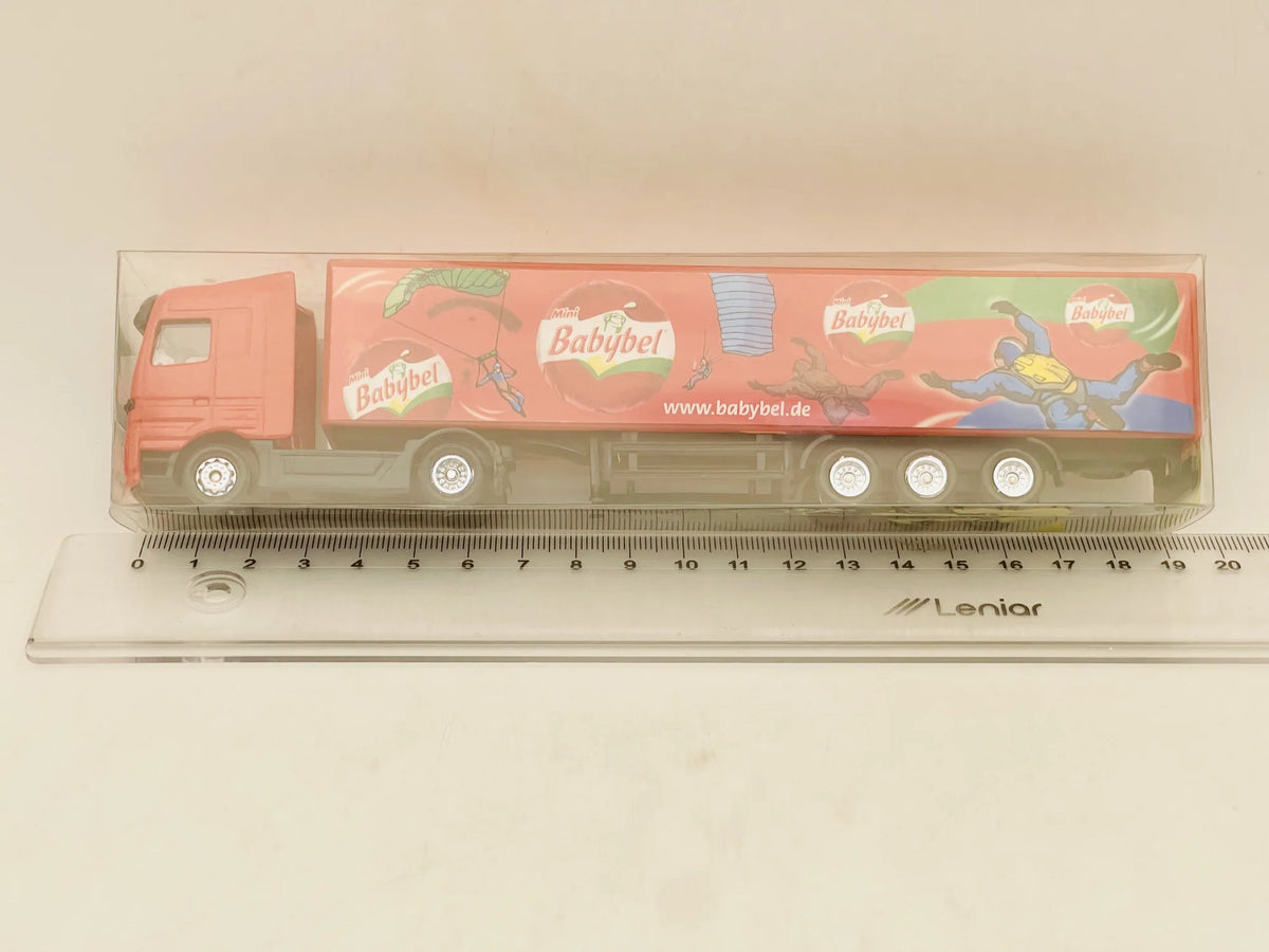 Mercedes Actros Grell 1:87 Ciężarówka Promocyjna Babybel Blister Czerwony – zdjęcie 5