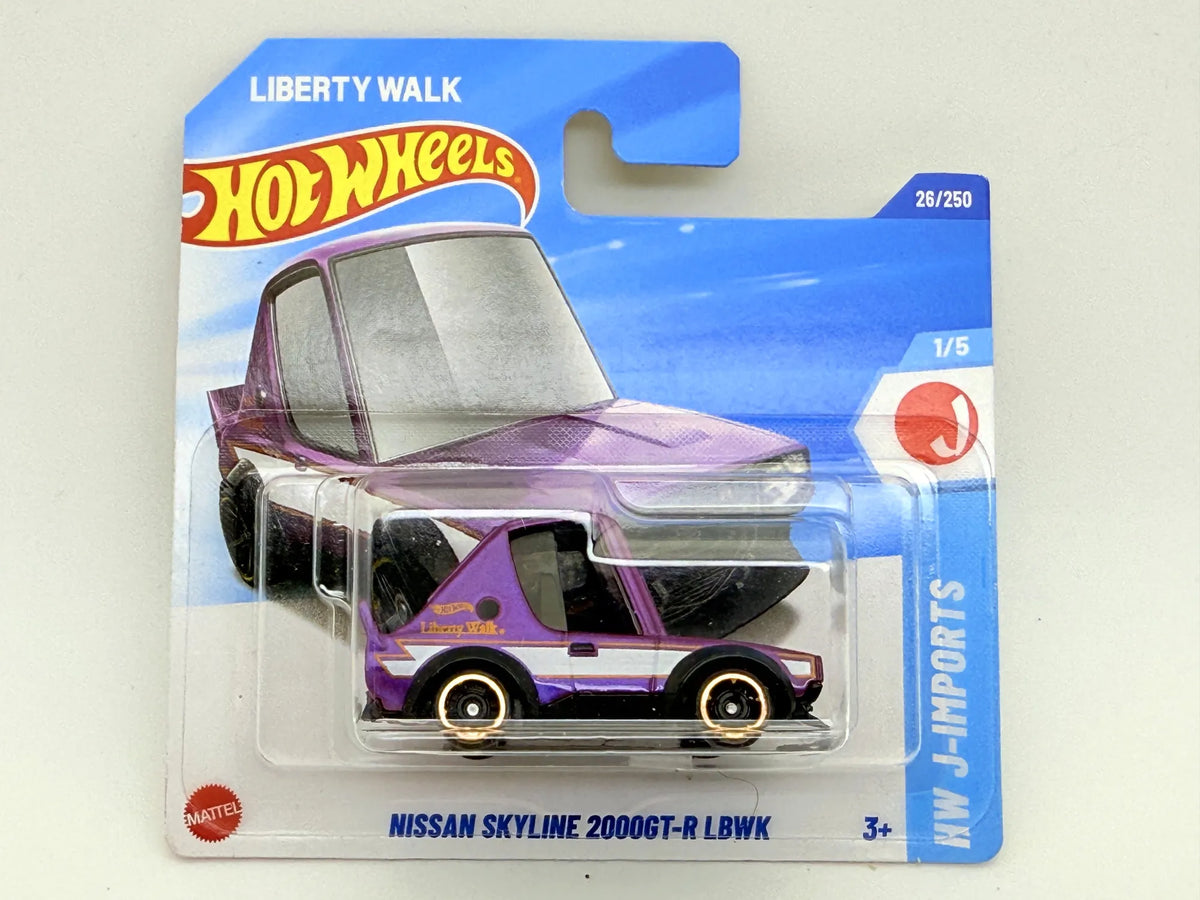 Nissan Skyline 2000Gt-R Lbwk, Hot Wheels 2025, Die Cast HYW79, Fiolet. 1:64 – zdjęcie 6