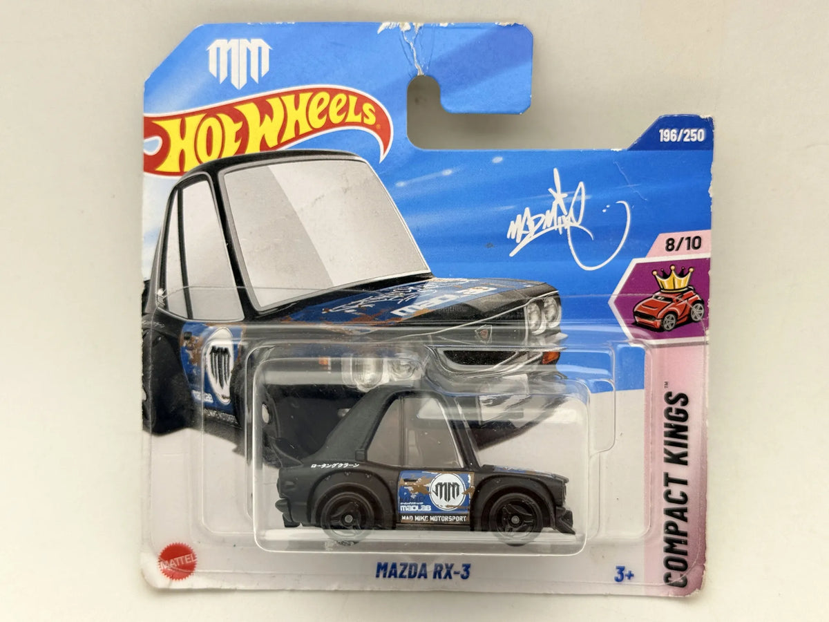 Mazda Rx-3 Compact Kings Hot Wheels 2025 Niebieski 1:64 – zdjęcie 9