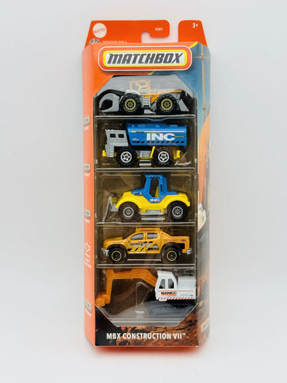 5 Pack MBX Construction VII Matchbox 2024 MBX Construction 1:64 INC Blister – zdjęcie 6