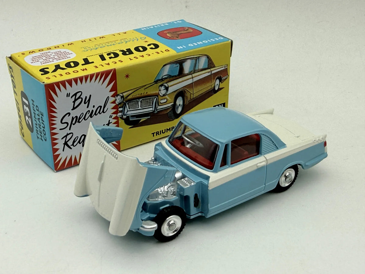 TRIUMPH HERALD COUPE Corgi Niebieski 1:43 – zdjęcie 7