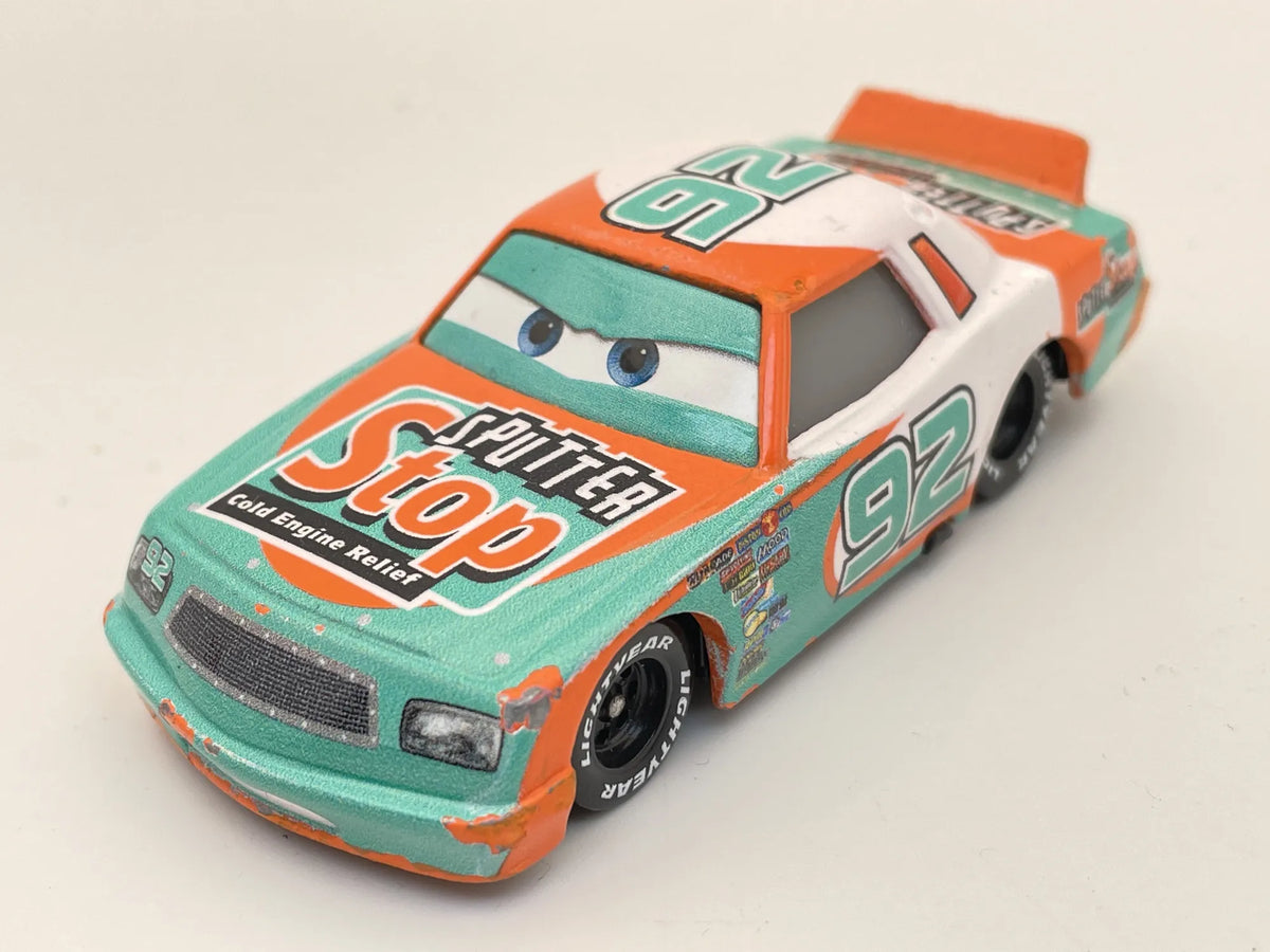SPUTTER STOP 92 Murray Clutchburn, Auta Disney/Pixar, Die Cast FLM07, 1:55 – zdjęcie 8