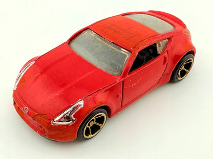 NISSAN 370Z, Hot Wheels, Resoraki, Die cast 022, Czerwony, 1:64 – zdjęcie 9